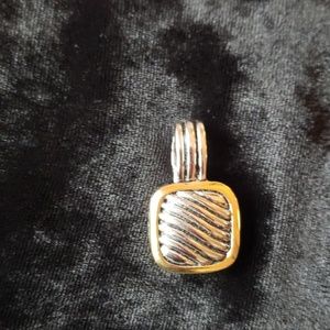 Silver and gold pendant